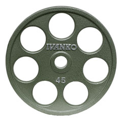 Ivanko 7-Hole Olympic Plate This plate has less holes in it than the McMaster study