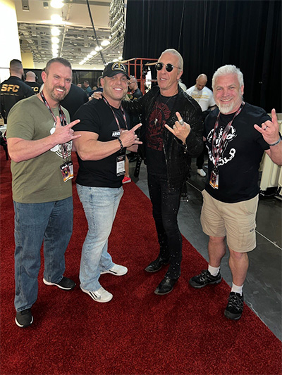 The Baye brothers meet heavy metal legend Dee Snider at the 2022 Arnold Sports Festival