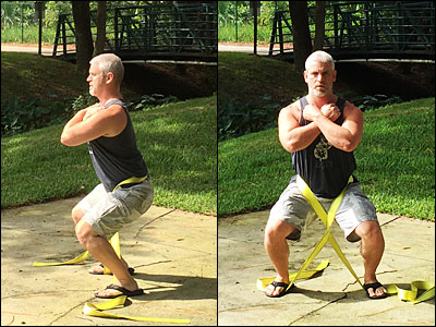 Timed Static Contraction belt squat